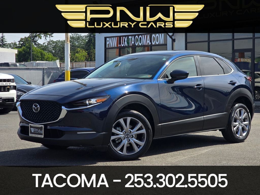 2021 Mazda Mazda CX-30 Select in Deep Crystal Blue Mica — front three-quarter view