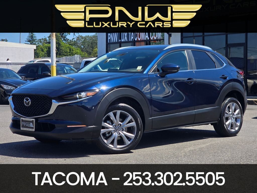2023 Mazda Mazda CX-30 2.5 S Select Package in Deep Crystal Blue Mica — front three-quarter view