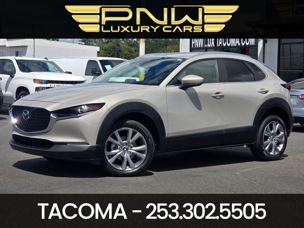 2023 Mazda Mazda CX-30 2.5 S Preferred Package in Platinum Quartz Metallic — front three-quarter view