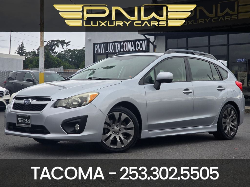 2012 Subaru Impreza 2.0i Sport Limited in Ice Silver Metallic — front three-quarter view